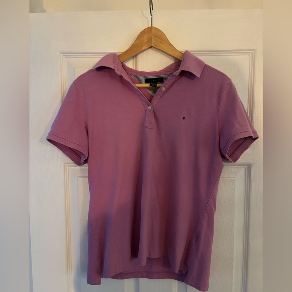 Tommy Hilfiger Women's Lavender Polo Shirt